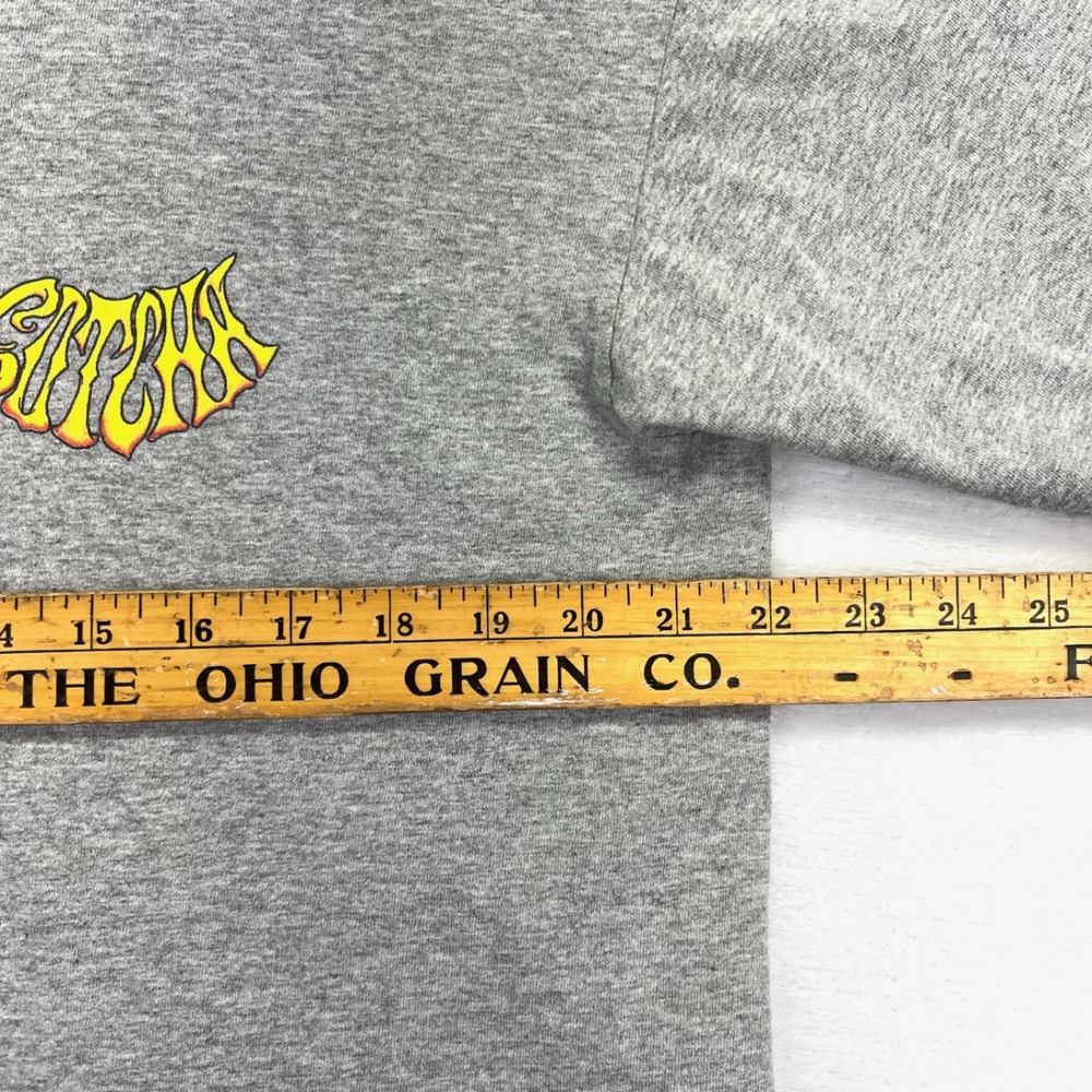 Gotcha Dragon Graphic T-Shirt Mens L Grey Vintage 90s‎ Surf Skate Short Sleeve - Picture 7 of 8